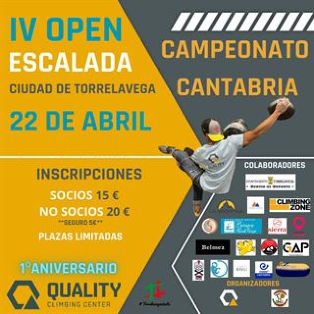 IV Open de escalada – Ciudad de Torrelavega – Campeonato de Cantabria 2023